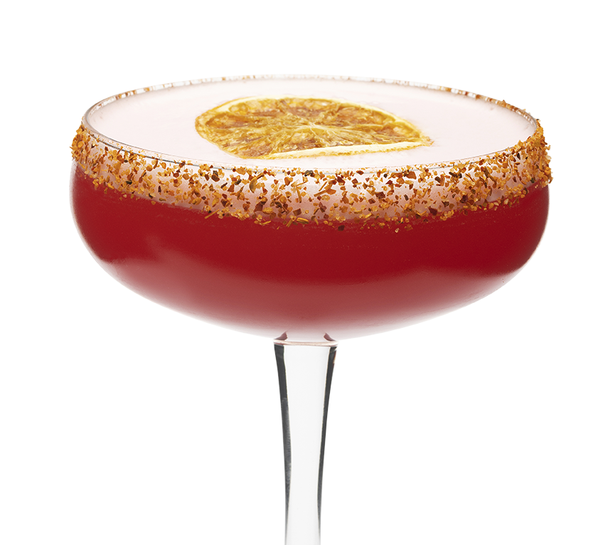 Classic Cosmopolitan, with a spicy twist