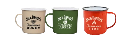 JD FOB ENAMEL MUGS (PK6)